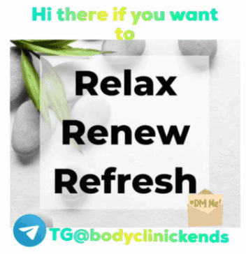 A Poster That Says Hi There If You Want To Relax Renew And Refresh GIF