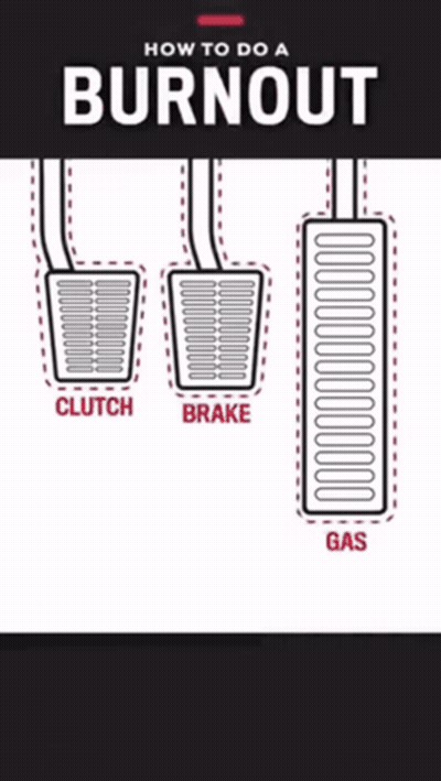 A Poster That Says How To Do A Burnout GIF