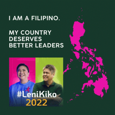 A Poster That Says " I Am A Filipino My Country Deserves Better Leaders " GIF