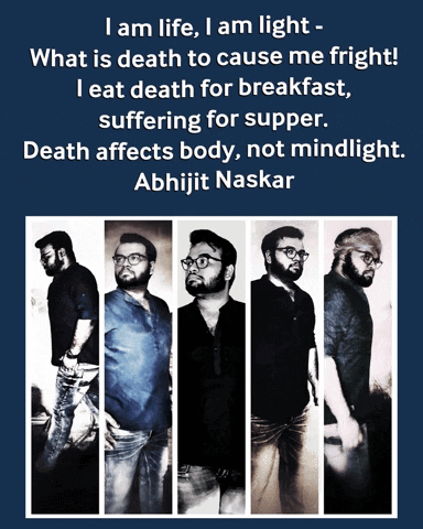 A Poster That Says I Am Life I Am Light - What Is Death To Cause Me Fright GIF