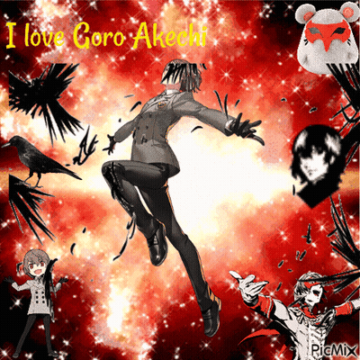A Poster That Says I Love Coro Akichi GIF