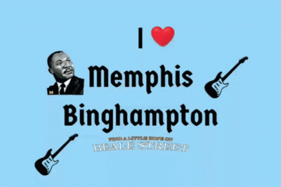 A Poster That Says I Love Memphis Binghamton On It GIF