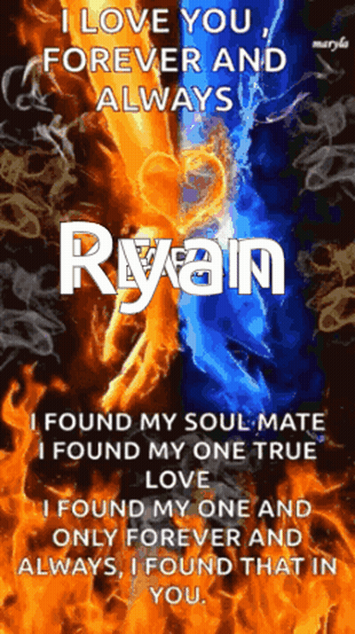A Poster That Says I Love You Forever And Always Ryan GIF