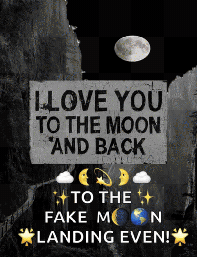 A Poster That Says " I Love You To The Moon And Back " GIF