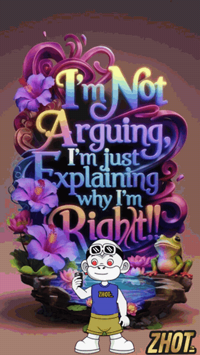 A Poster That Says I 'M Not Arguing I 'M Just Explaining Why I M Right GIF