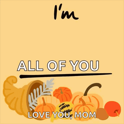 A Poster That Says I 'M Thankful For All Of You GIF