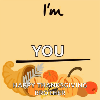 A Poster That Says I 'M Thankful For You GIF