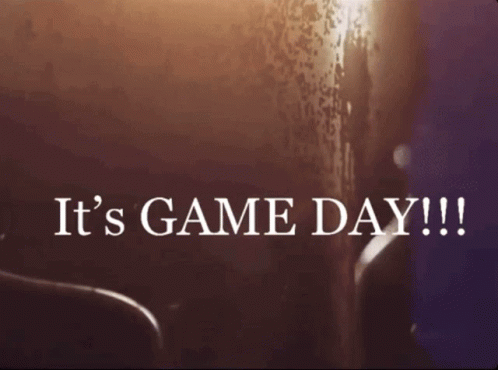 A Poster That Says It 'S Game Day GIF