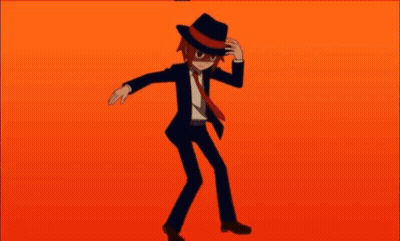 A Poster That Says It 'S Show Time With A Man In A Hat GIF