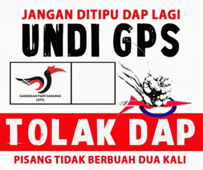 A Poster That Says Jangan Ditipu Dap Lagi Undi Gps Tolak Dap GIF