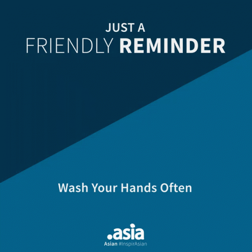 A Poster That Says Just A Friendly Reminder Asian GIF