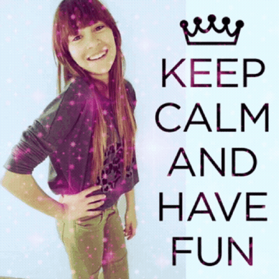 A Poster That Says Keep Calm And Have Fun GIF