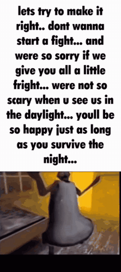 A Poster That Says Lets Try To Make It Right Don 'T Wanna Start A Fight GIF