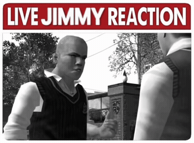 A Poster That Says ' Live Jimmy Reaction ' On The Top GIF