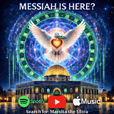 A Poster That Says Messiah Is Here With Spotify And Apple Music GIF