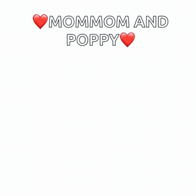 A Poster That Says Mommom And Poppy Awesome In Blue Letters GIF
