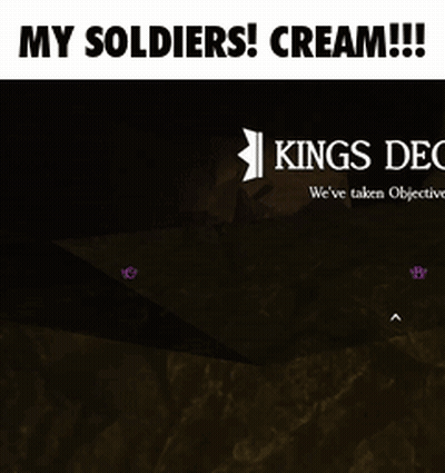 A Poster That Says My Soldiers Cream !!! GIF
