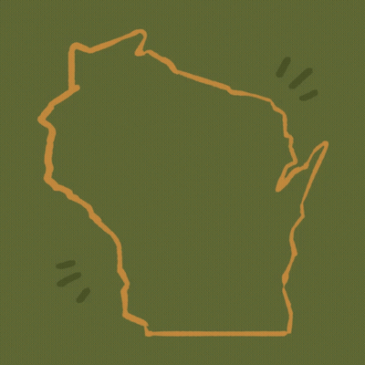 A Poster That Says " Ope Sorry We Won 'T Letcha Suppress The Vote In Wisconsin " On It GIF