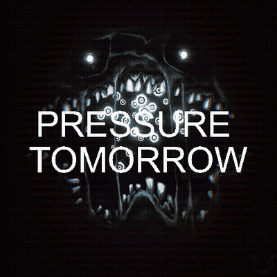 A Poster That Says Pressure Tomorrow In White Letters GIF