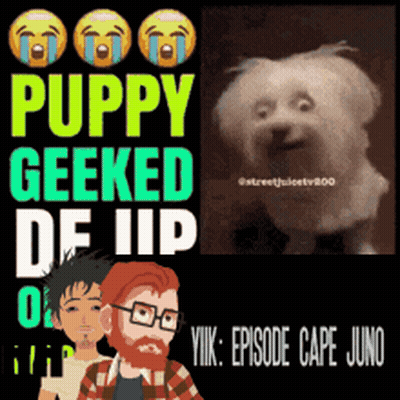 A Poster That Says Puppy Geeked De Iip GIF