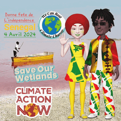 A Poster That Says Save Our Wetlands Climate Action Now On It GIF