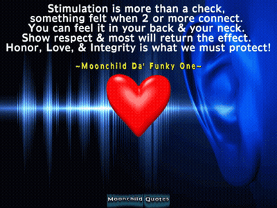 A Poster That Says Stimulation Is More Than A Check Something Felt When 2 Or More Connect You Can Feel It In Your Back A GIF
