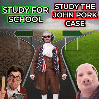 A Poster That Says Study For School With A Man In A Suit GIF