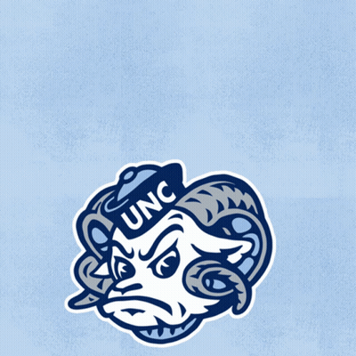A Poster That Says Tar Heels Vote Early With A Ram GIF