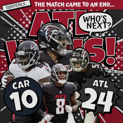 A Poster That Says The Match Came To An End Atl Who 'S Next GIF