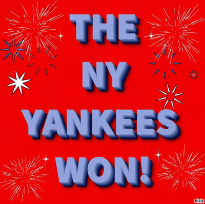 A Poster That Says The Ny Yankees Won GIF