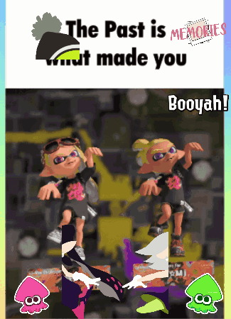 A Poster That Says The Past Is What Made You Booyah GIF