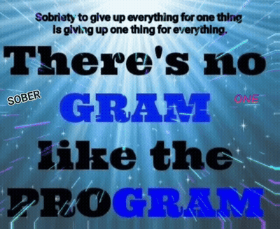 A Poster That Says ' There 'S No Gram Like The Program ' GIF