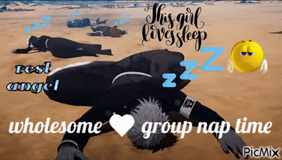A Poster That Says " This Girl Lives Sleep " And " Rest Angel " GIF
