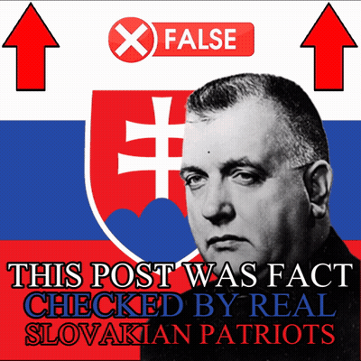 A Poster That Says This Post Was Fact Checked By Real Slovák Patriots GIF