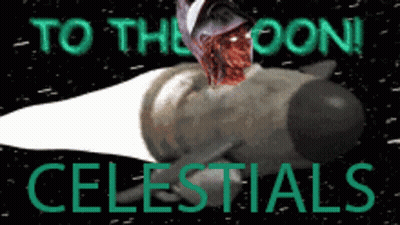 A Poster That Says To The Moon Celestials GIF