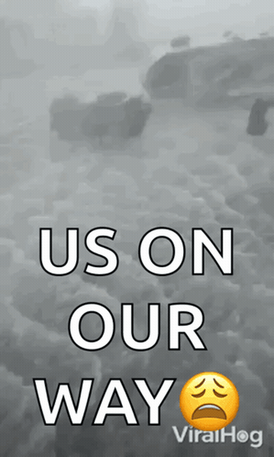a poster that says " us on our way " on it