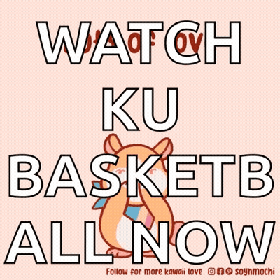 A Poster That Says " Watch Ku Basketb All Now " On It GIF