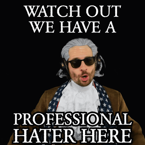 A Poster That Says Watch Out We Have A Professional Hatter Here GIF