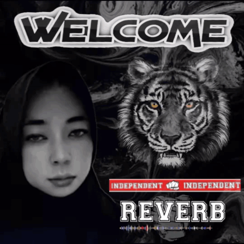 A Poster That Says Welcome Reverb And A Tiger GIF