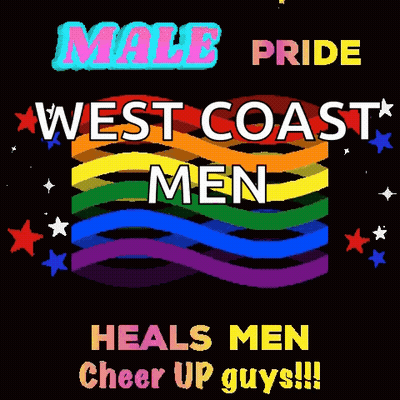 A Poster That Says " West Coast Men " On It GIF
