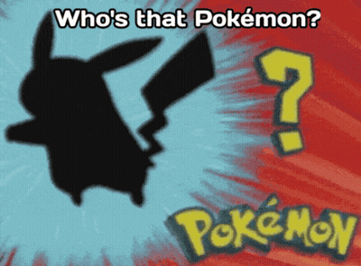 A Poster That Says Who 'S That Pokemon With A Question Mark GIF