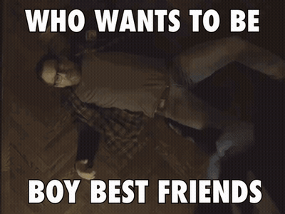 a poster that says who wants to be boy best friends on it