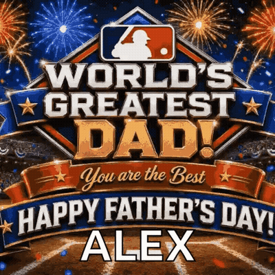 A Poster That Says World 'S Greatest Dad On It GIF