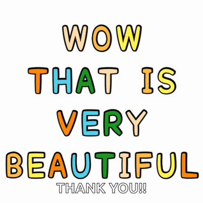 A Poster That Says Wow That Is Very Beautiful GIF