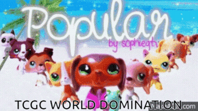 A Poster With A Bunch Of Littlest Pet Shop Dogs And Cats GIF