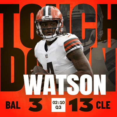 A Poster With A Football Player Named Watson GIF