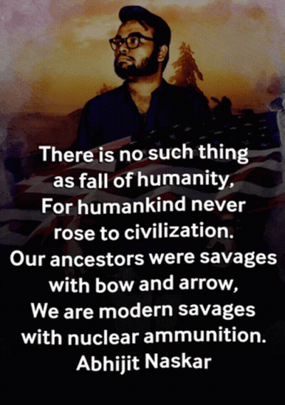 A Poster With A Quote By Abhijit Naskar GIF