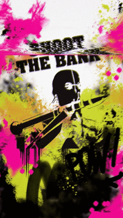 A Poster With A Skull And The Word The Band On It GIF
