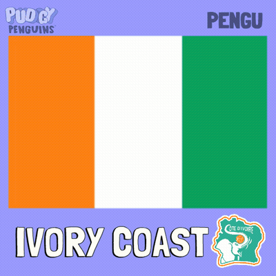 A Poster With The Flag Of Ivory Coast And A Map Of Ivory Coast GIF