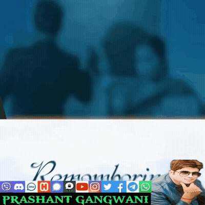A Poster With The Name Prashant Gangwani On The Bottom Right GIF